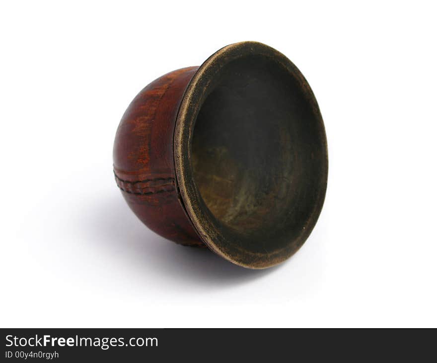 Leather and wood Mate Cup