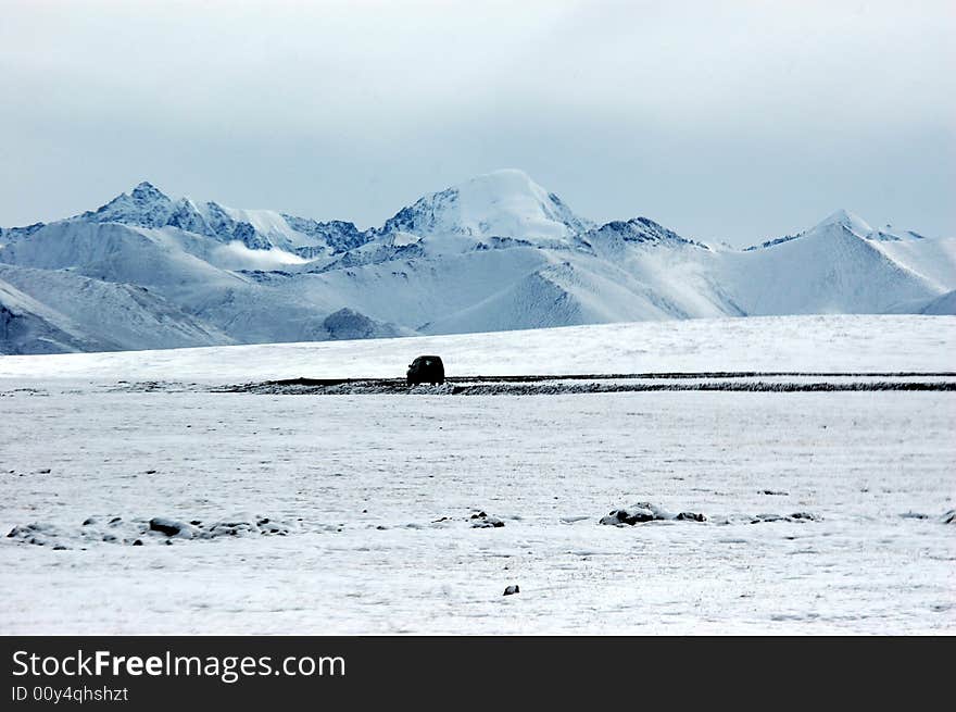 The snow land in Tibet