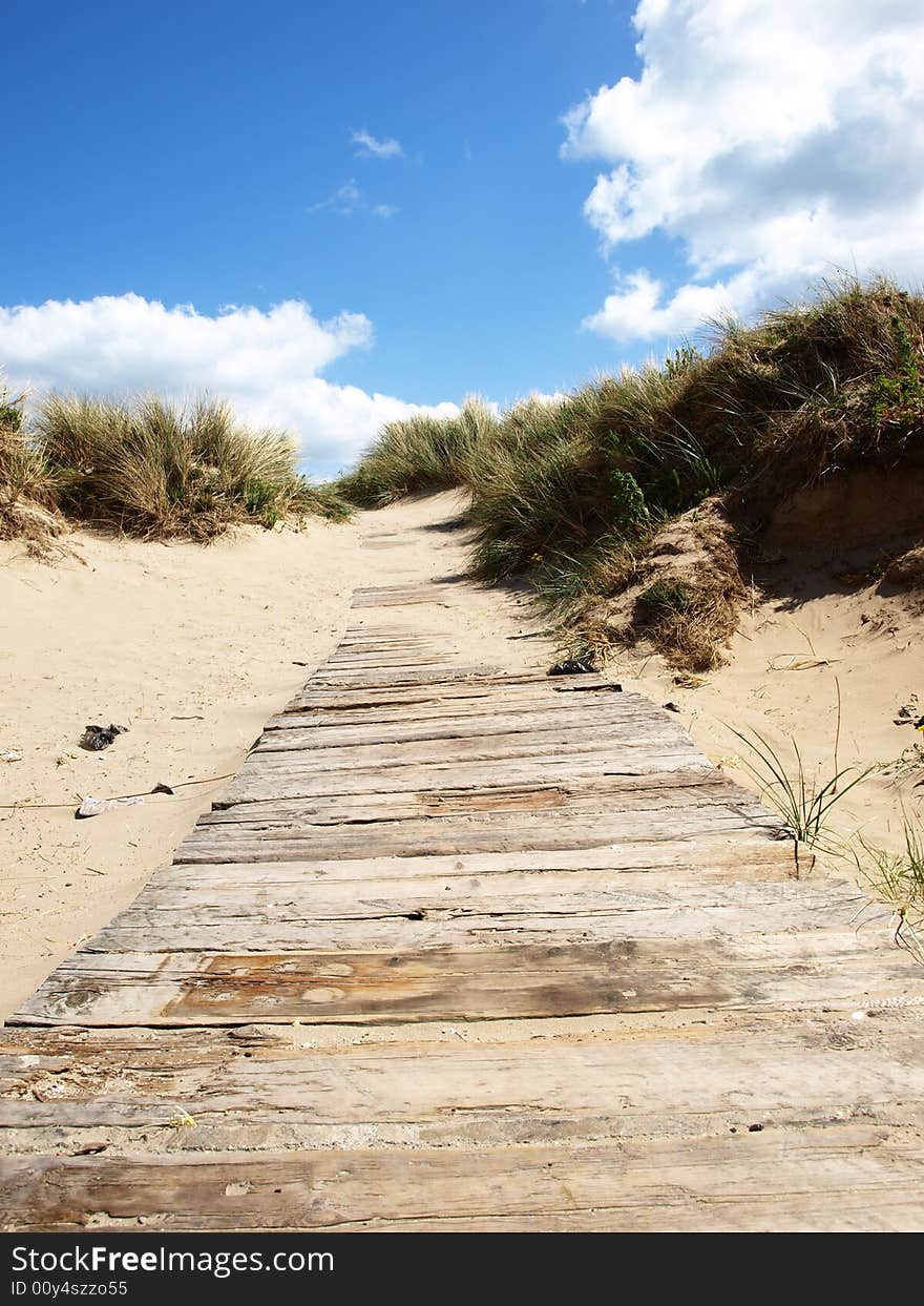 Pathway to beach