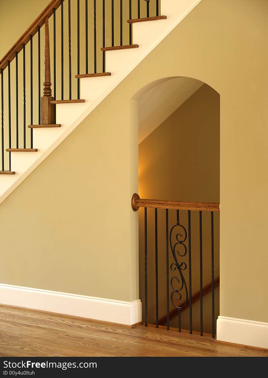 Luxury Model Home Staircase and Lit opening