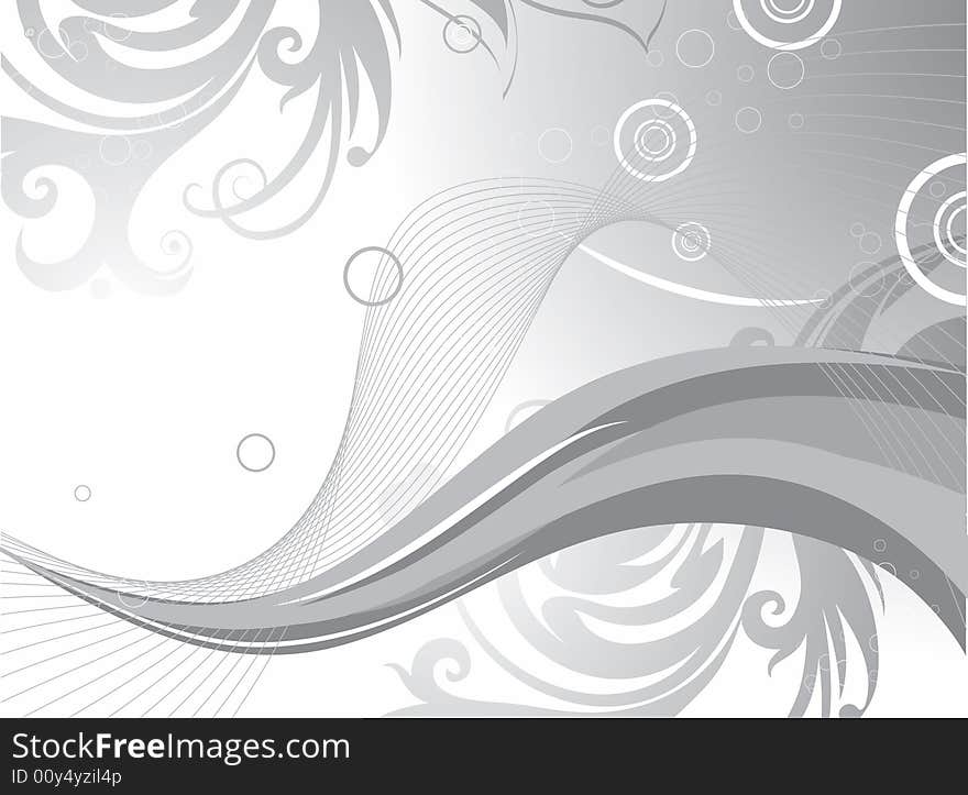 Abstract floral background. A vector format is added. Suits well for a postcard or background. Abstract floral background. A vector format is added. Suits well for a postcard or background