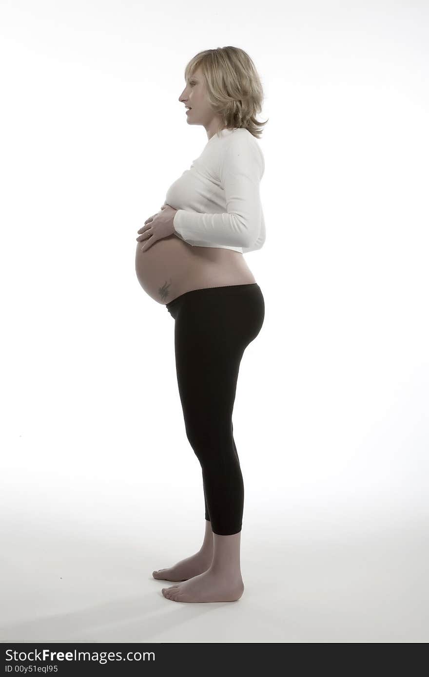 A pregnant woman whit back ground