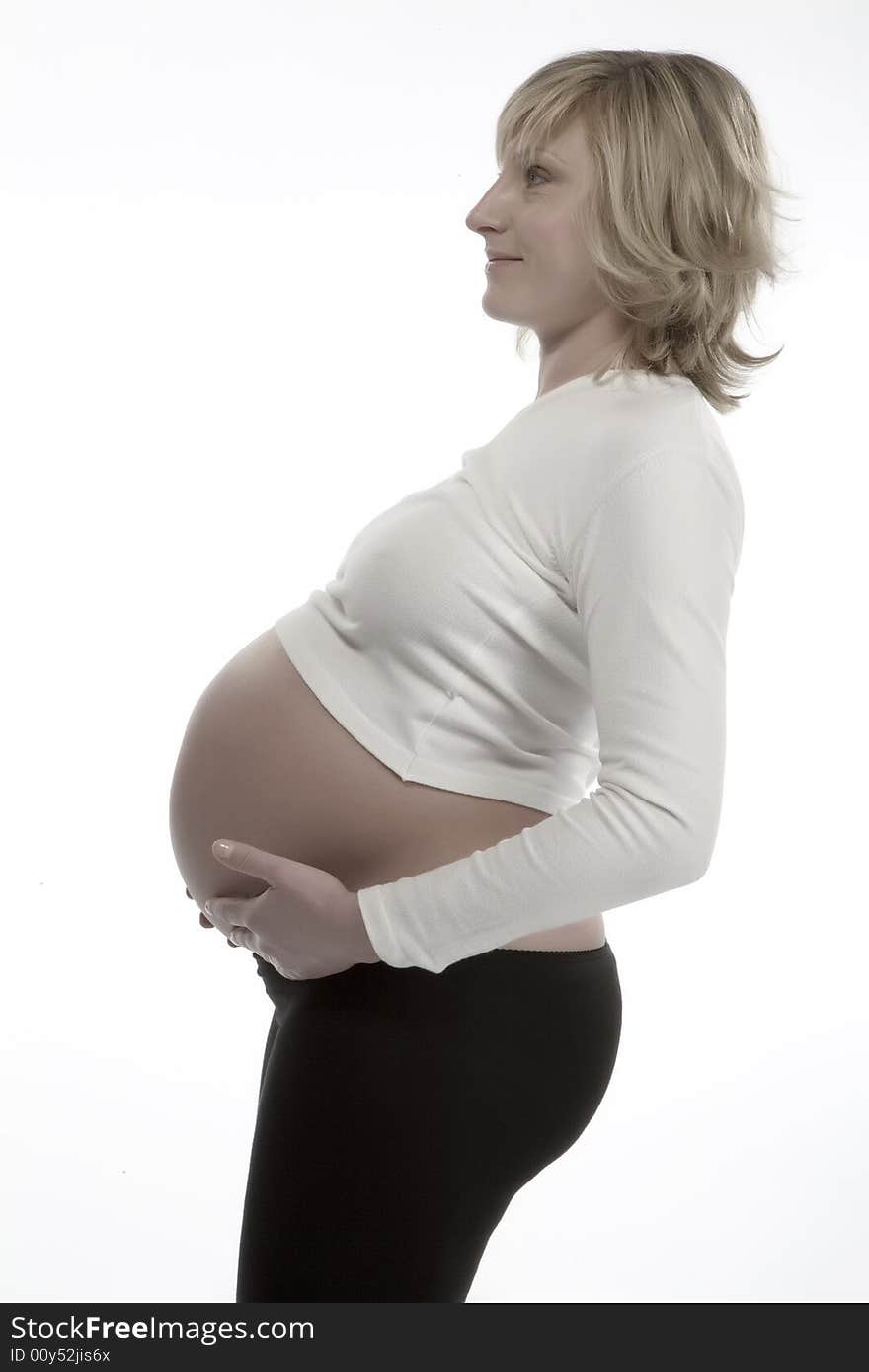 A pregnant woman whit back ground