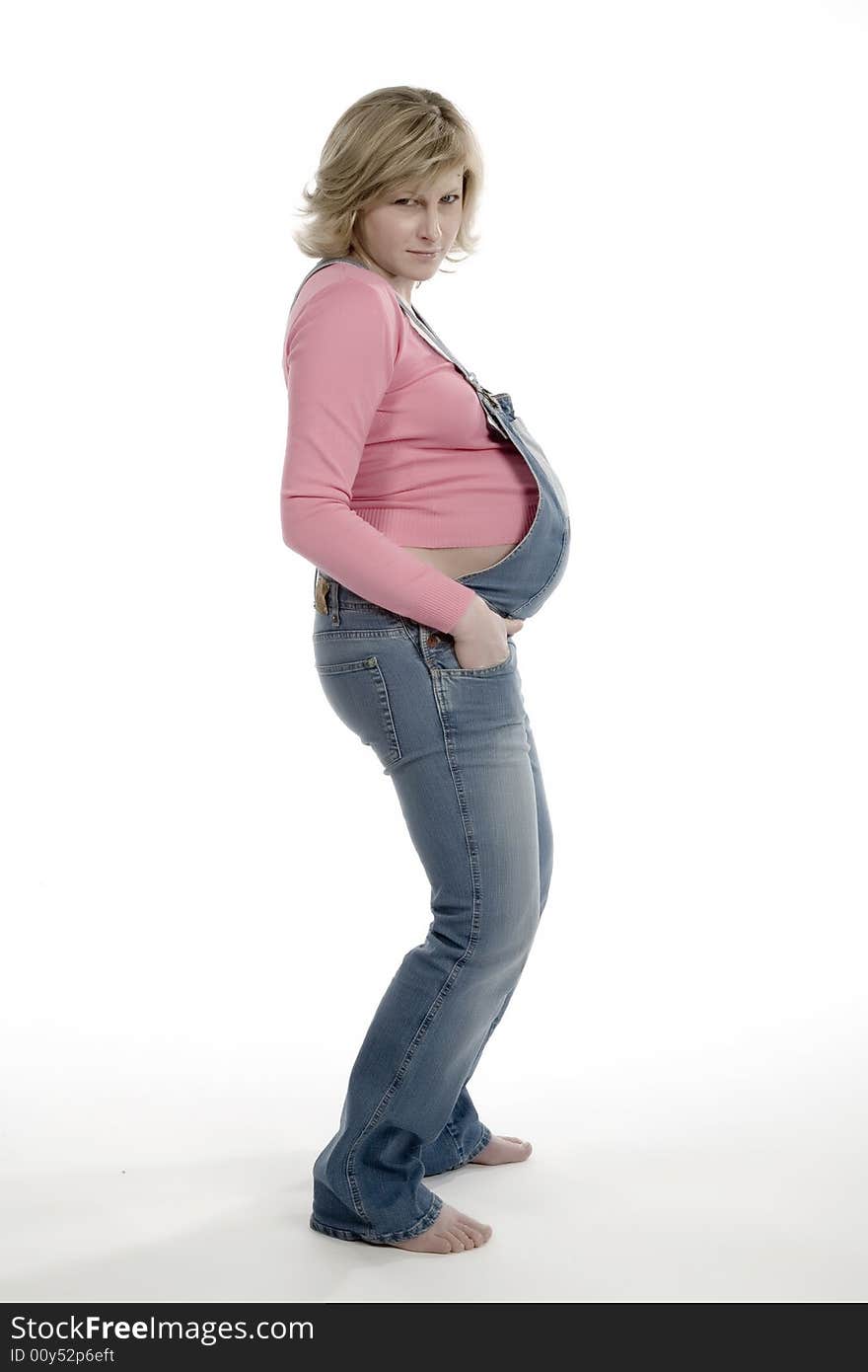 The pregnant woman