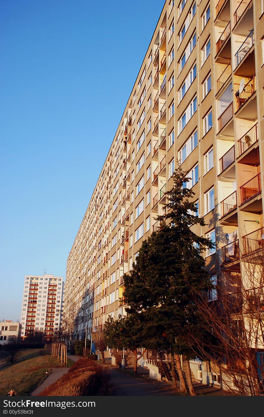 Jizni Mesto, the biggerst apartment block area in the Czech Republic. Jizni Mesto, the biggerst apartment block area in the Czech Republic.