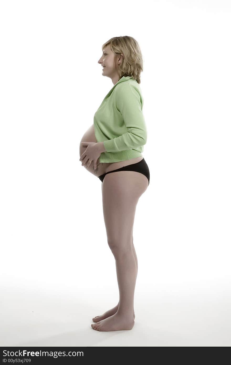 A pregnant woman whit back ground