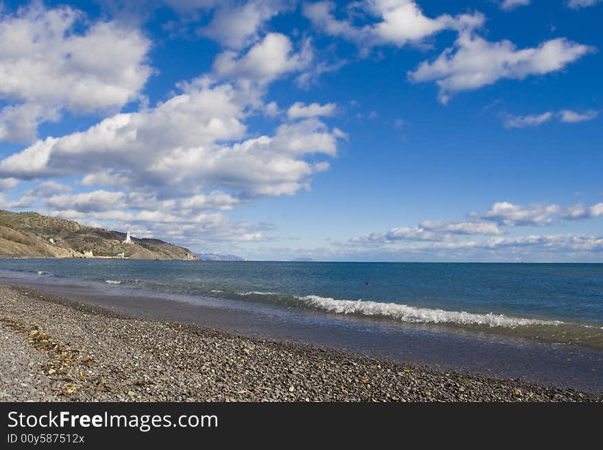 Clouds above a  sea in Crimea