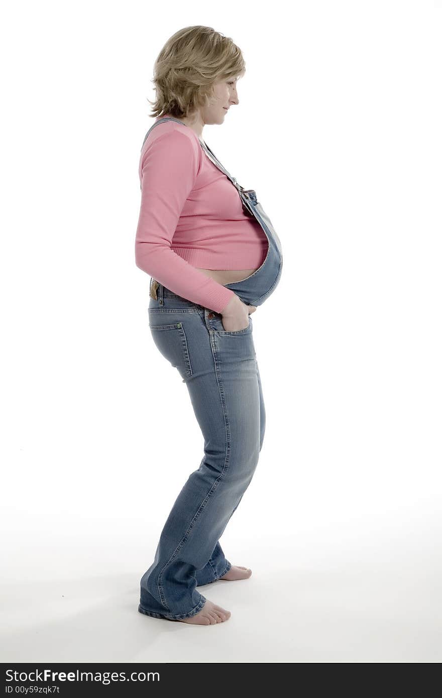 The pregnant woman