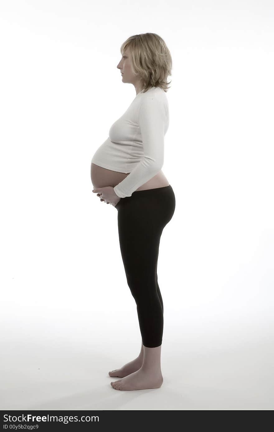 A pregnant woman whit back ground