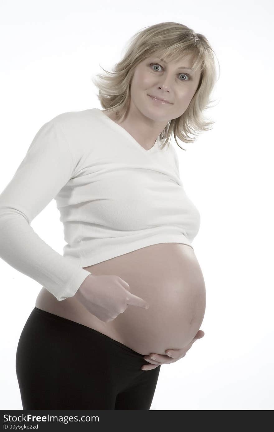 A pregnant woman whit back ground