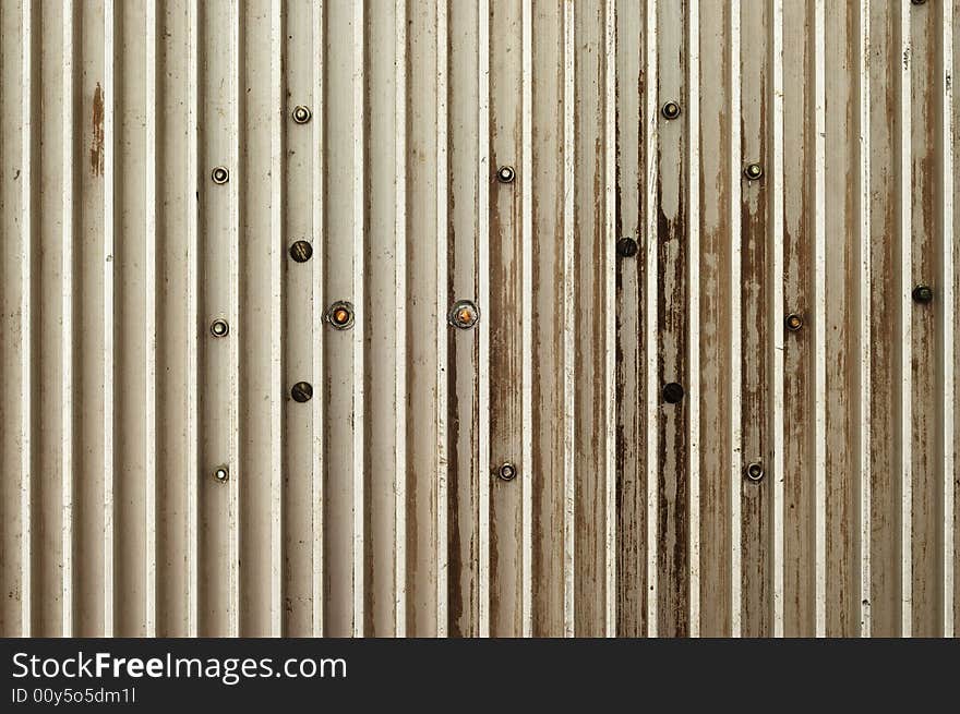 Aluminum radiator. Old and grunge.