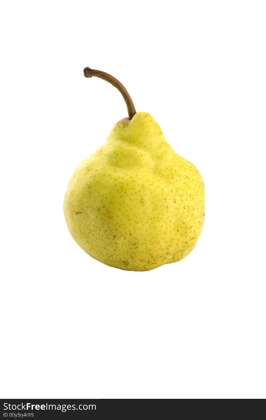 Yellow pear isolated