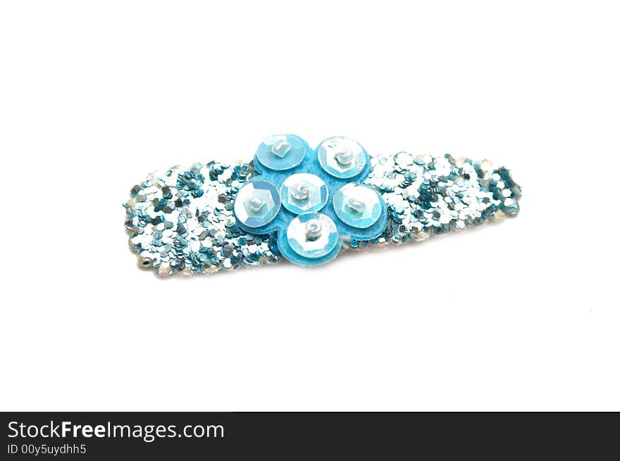 Hair-pin on the white isolated background