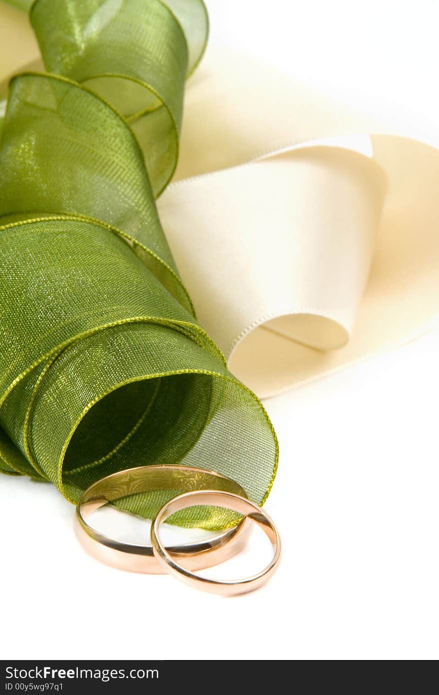 Wedding rings and tape