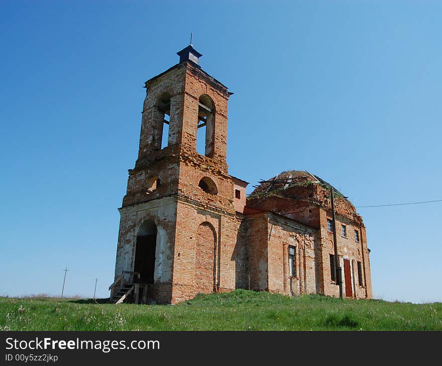 One of the forgotten churches in the Volga region, Russia. One of the forgotten churches in the Volga region, Russia