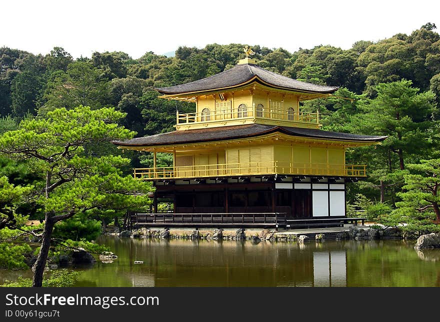 It is very famous gold pavilion.