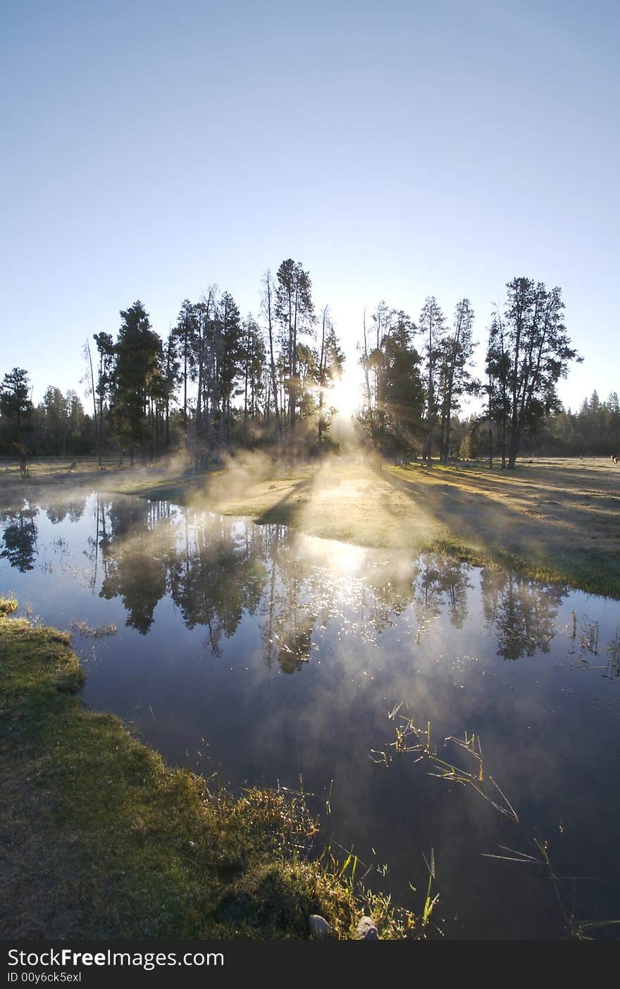 Misty Morning Sunrise