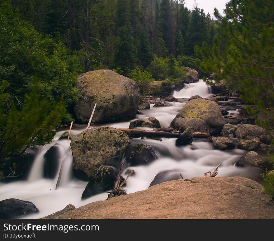 White River In A Green Forest