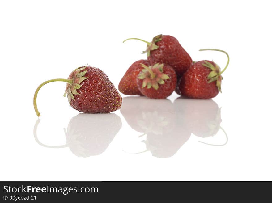 Strawberries  isolated on white background