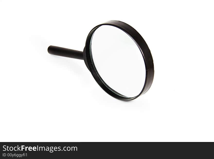 Magnifying glass isolated on white