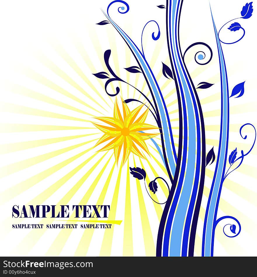 Fully editable blue vector banner illustration. Fully editable blue vector banner illustration