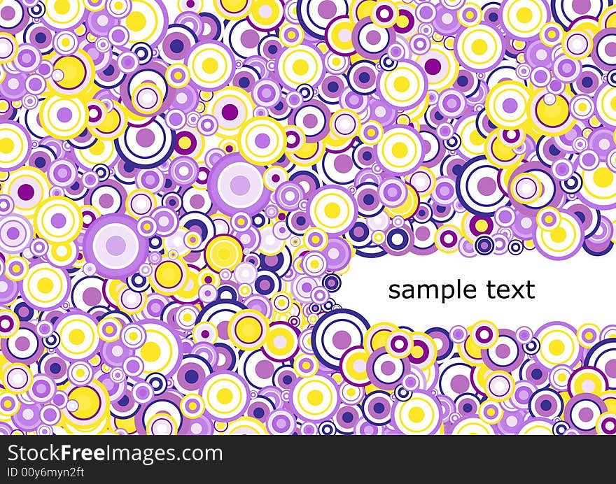 Abstract illustration with circles. Vector art. Abstract illustration with circles. Vector art