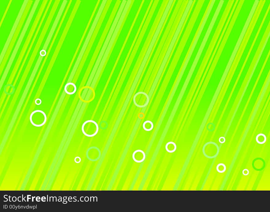 Abstract lines with circles. vector