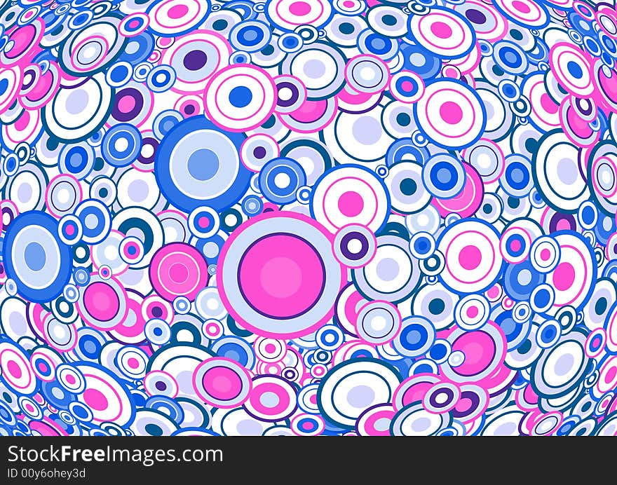 Retro Colorful Pattern. Vector