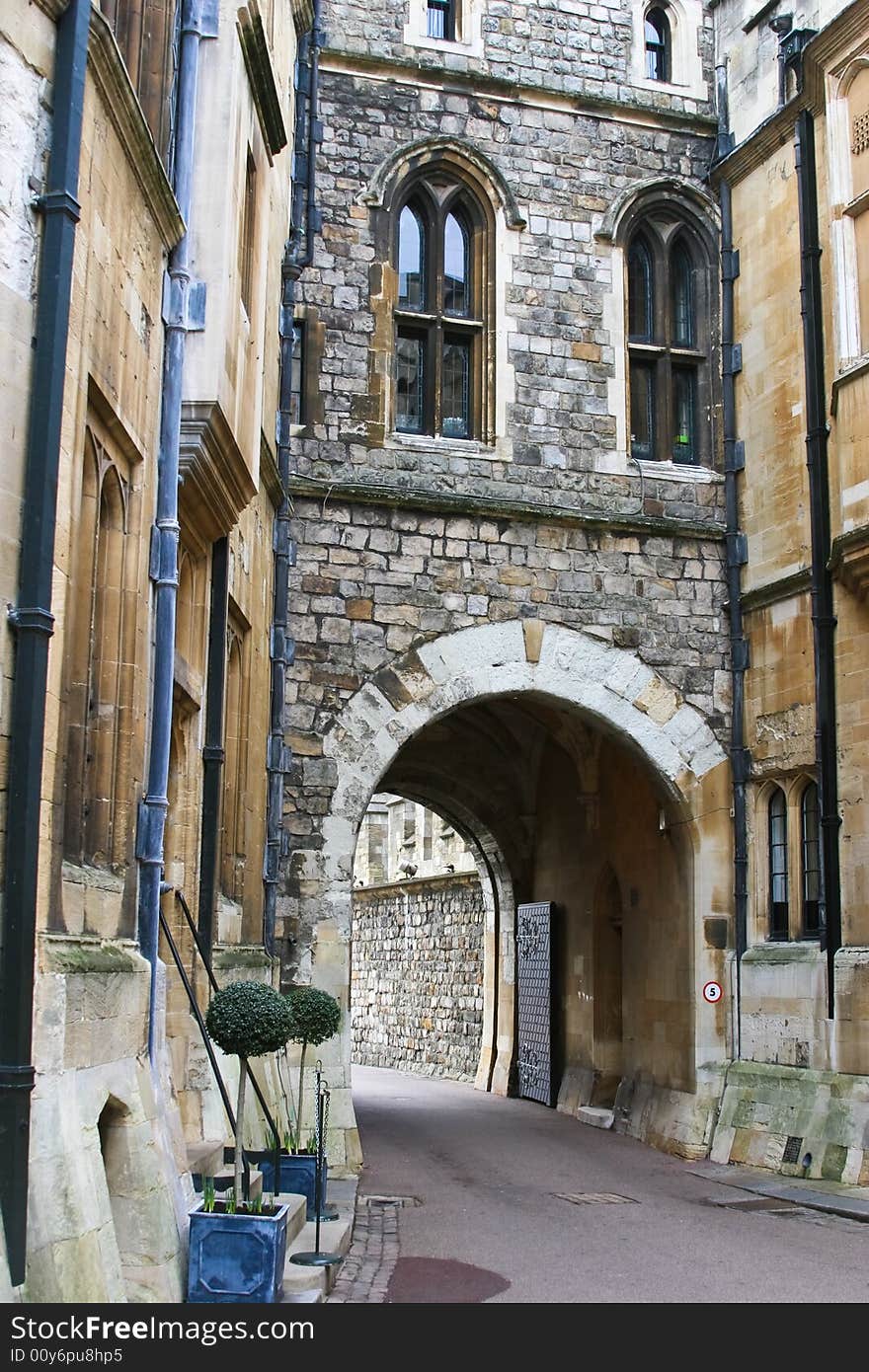 The part of windsor castle, England. The part of windsor castle, England