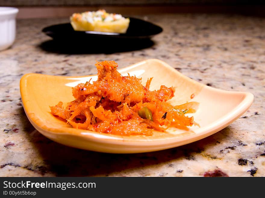 Juicy appetizers in a dish bowl.