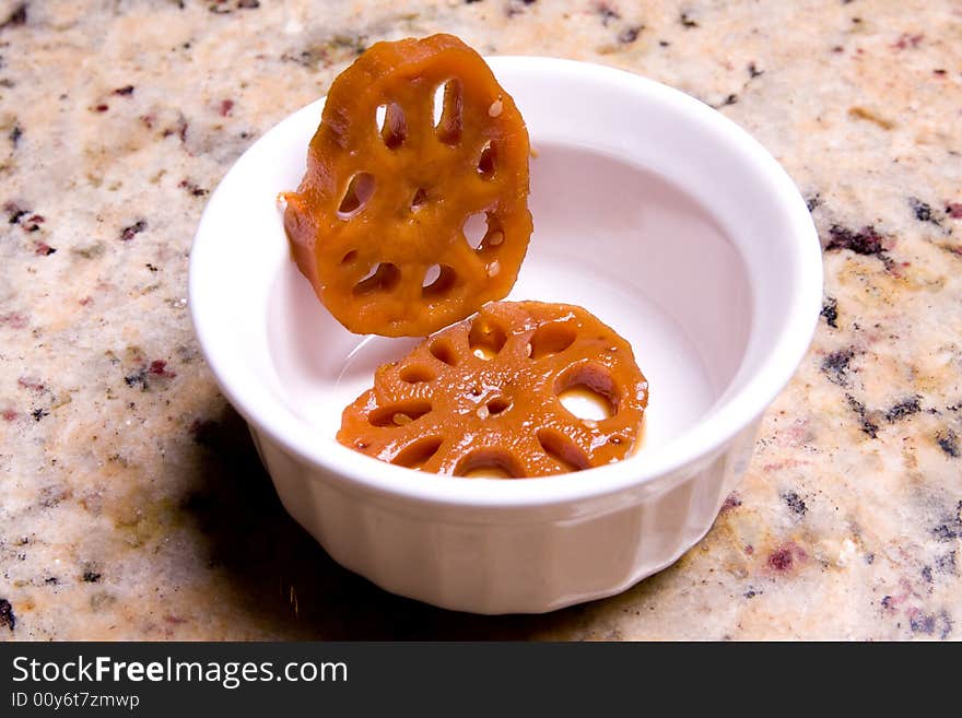 Juicy appetizers in a dish bowl. Juicy appetizers in a dish bowl.