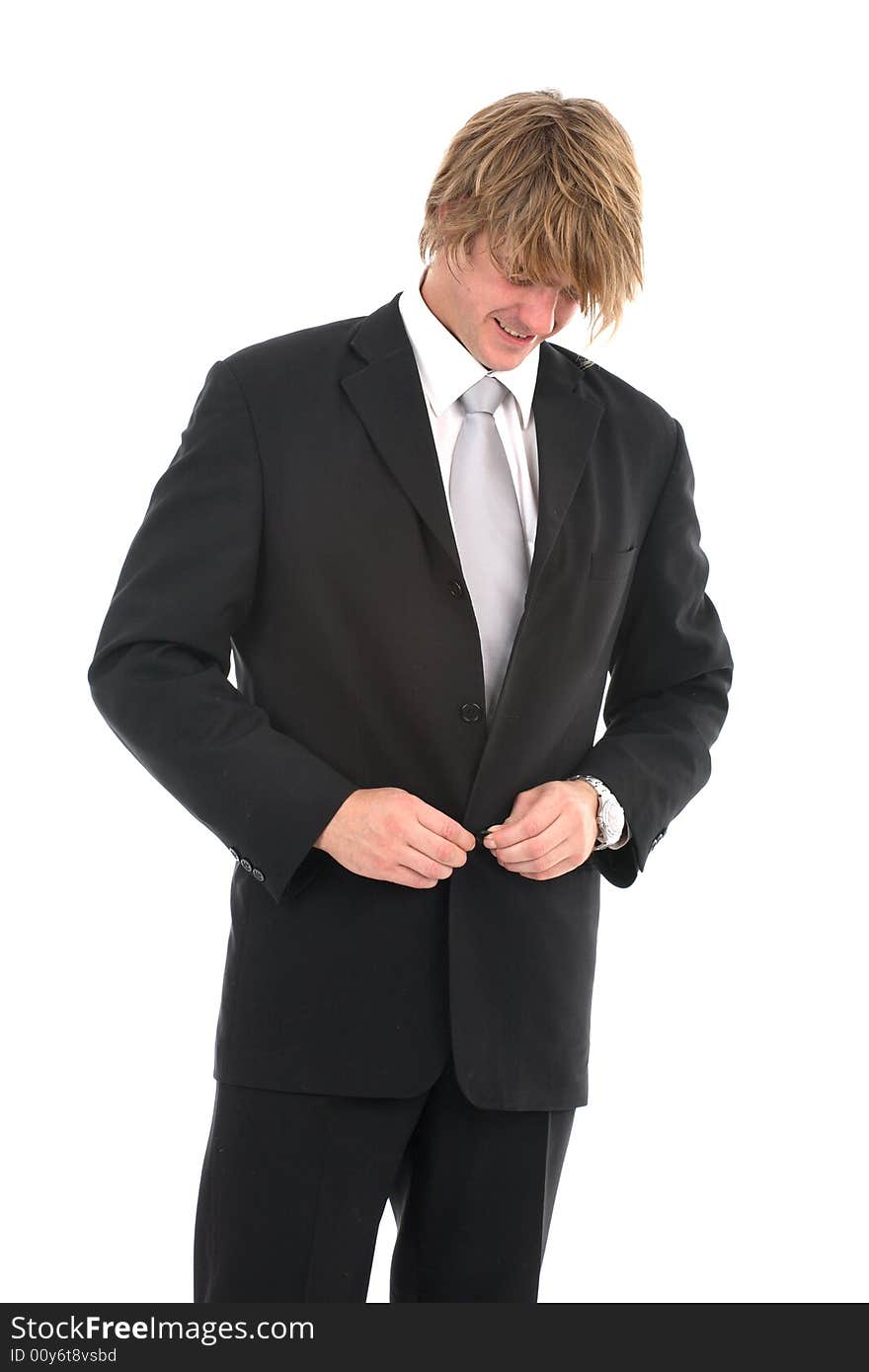 Cheerful young businessman