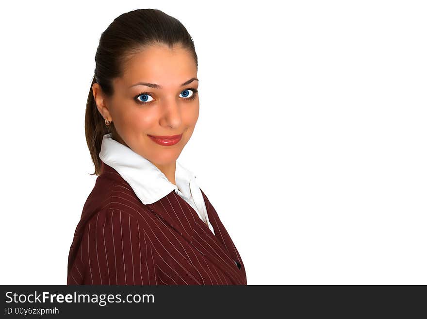 Photo of the young beatifull business woman. Photo of the young beatifull business woman