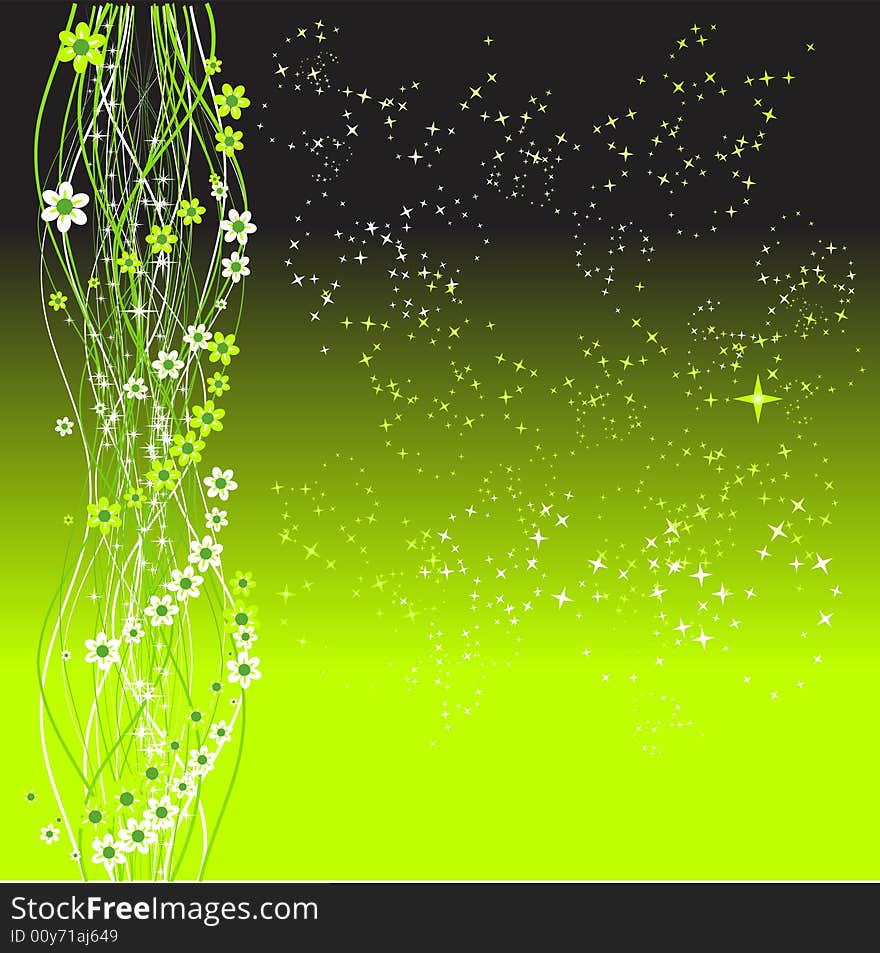 Abstract flowing background, vector illustration