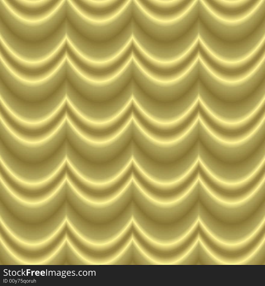 Golden background tile with waves, wavy pattern. Golden background tile with waves, wavy pattern