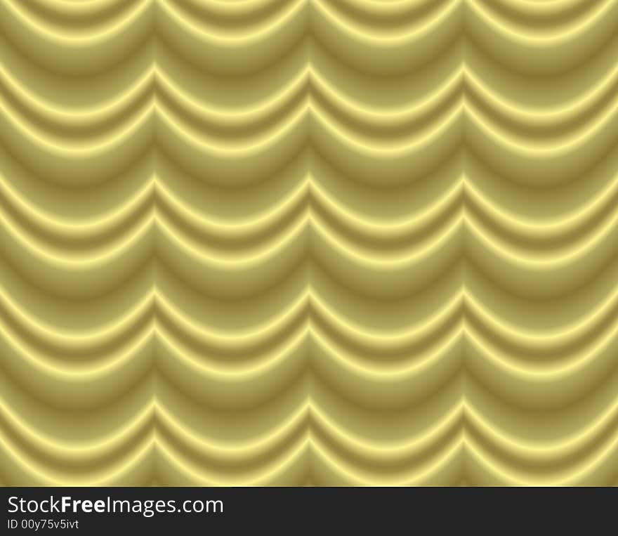 Golden background tile with waves, wavy pattern. Golden background tile with waves, wavy pattern