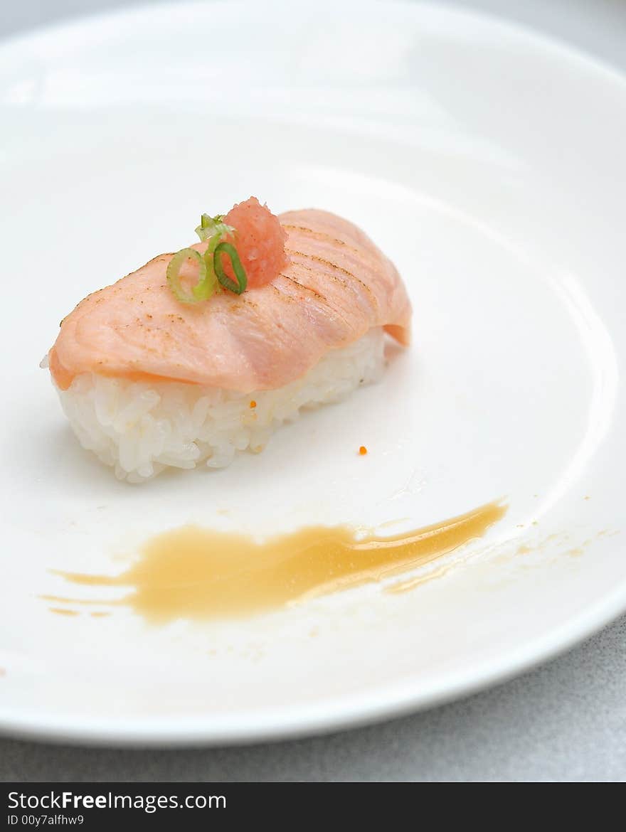 Japanese sushi smoked salmon