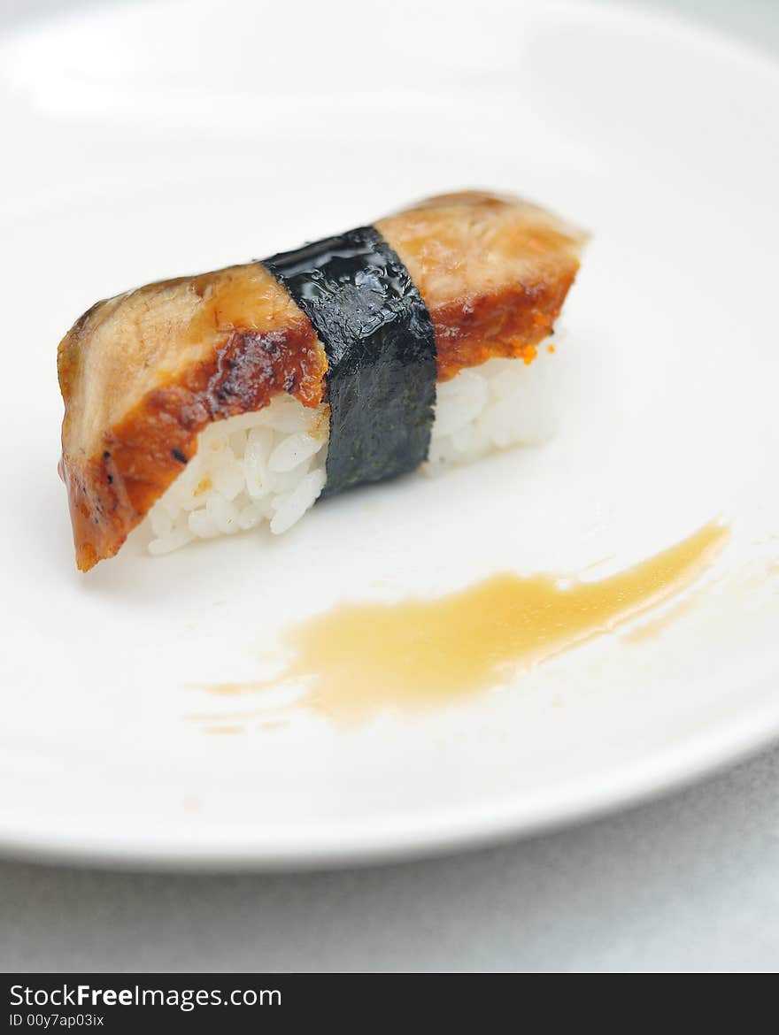 Japanese sushi unagi