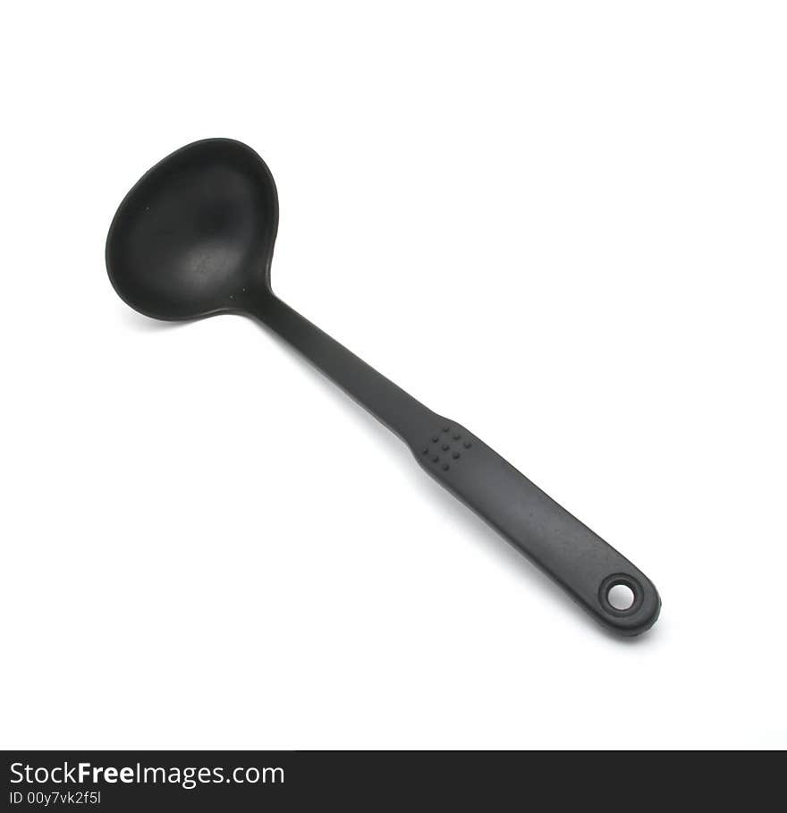 Black Plastic Ladle