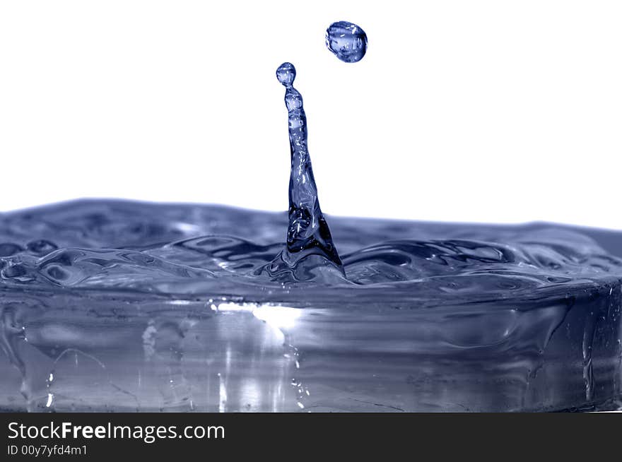 Blue water column