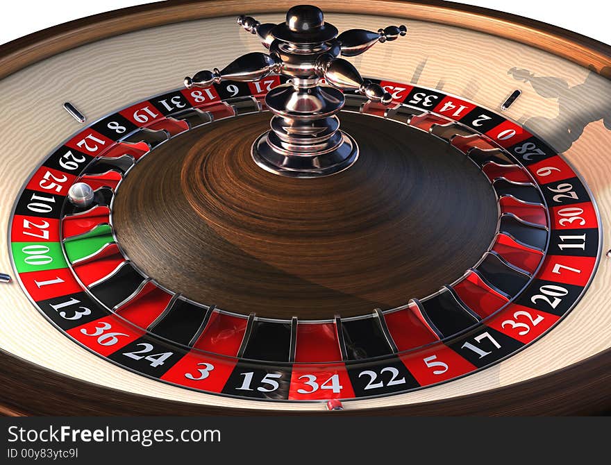 3d rendering of Roulette Wheel