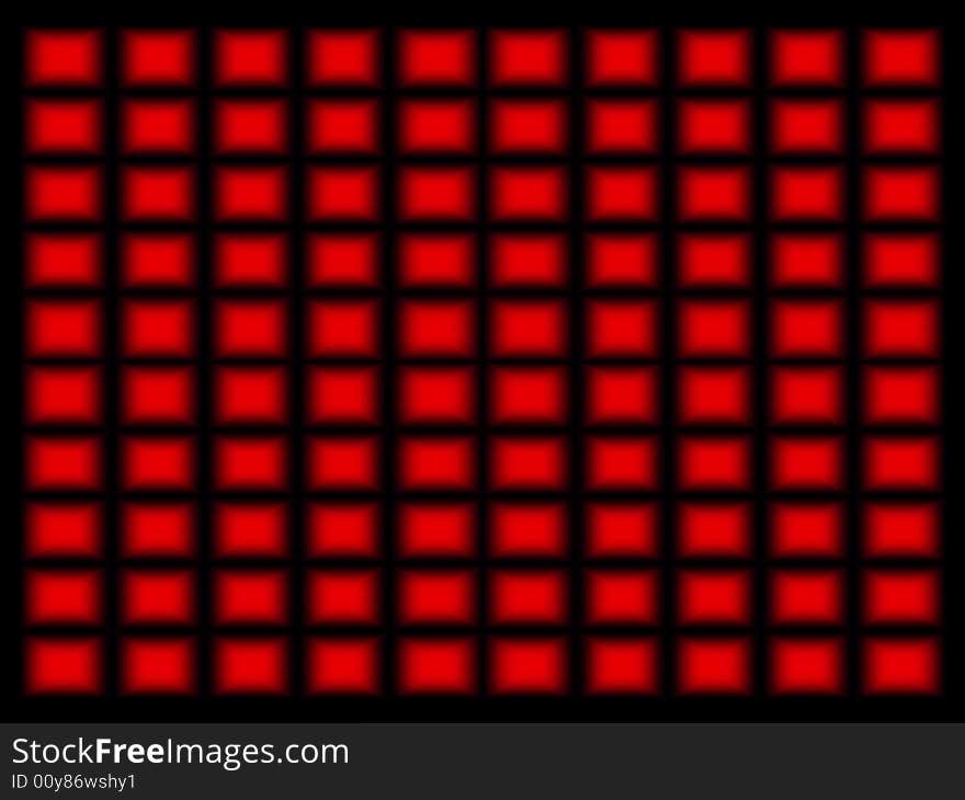 Hypnotic background with red cubes. Hypnotic background with red cubes