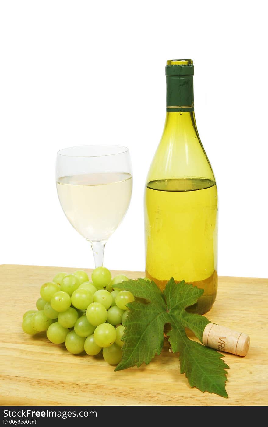 White Wine And Grapes