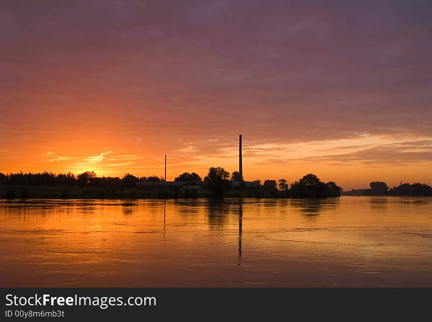 View along the river Lek. View along the river Lek