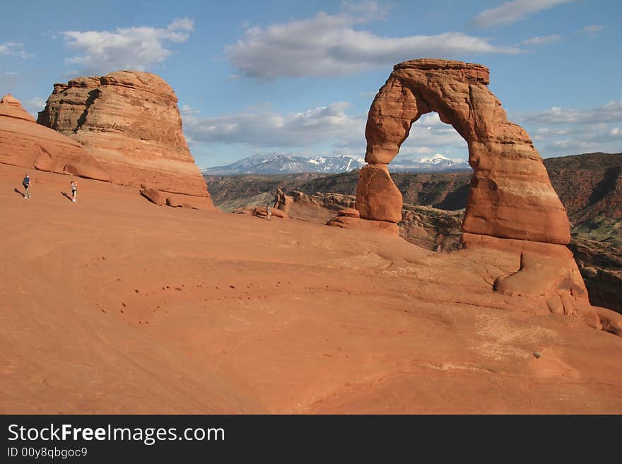 Admiring Delicate Arch