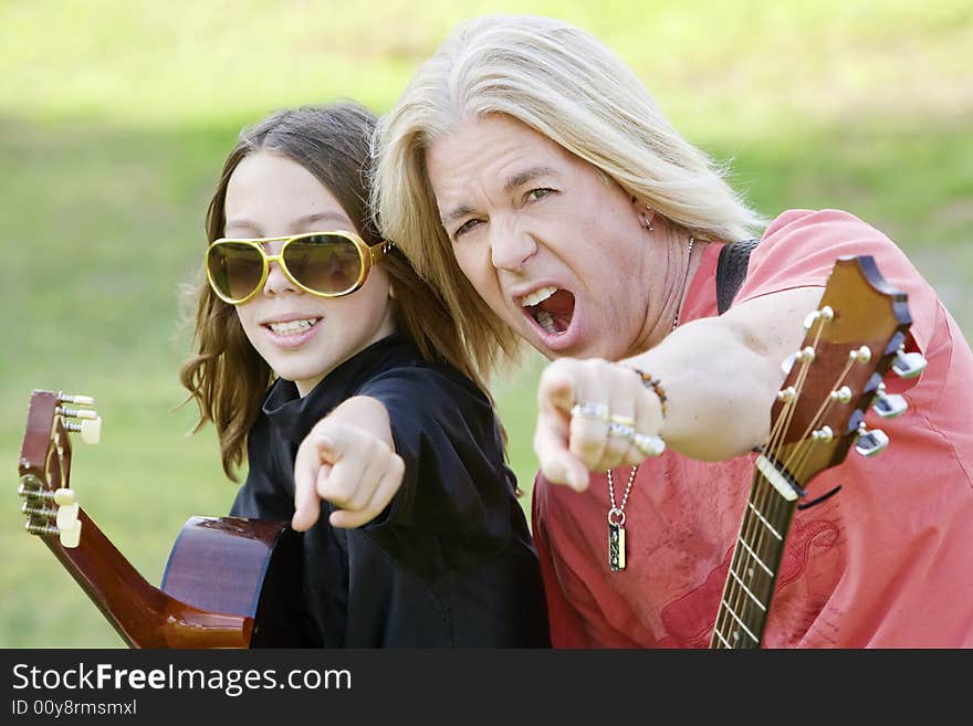 Rock And Roll Dad And Son