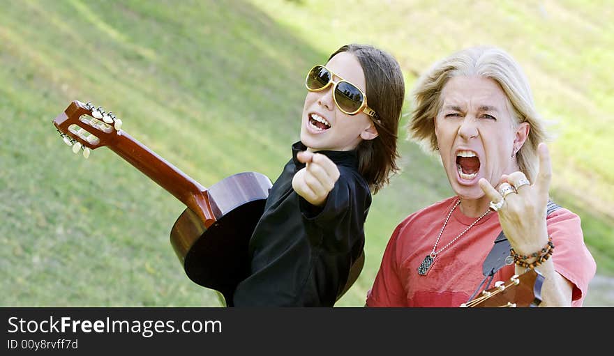 Rock and Roll Dad and Son