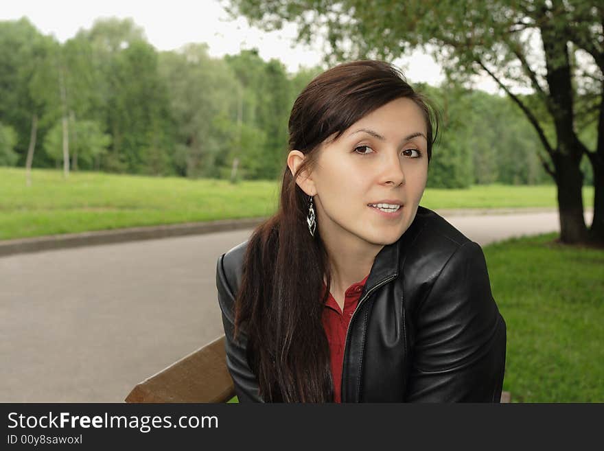 Portrait of beautiful woman