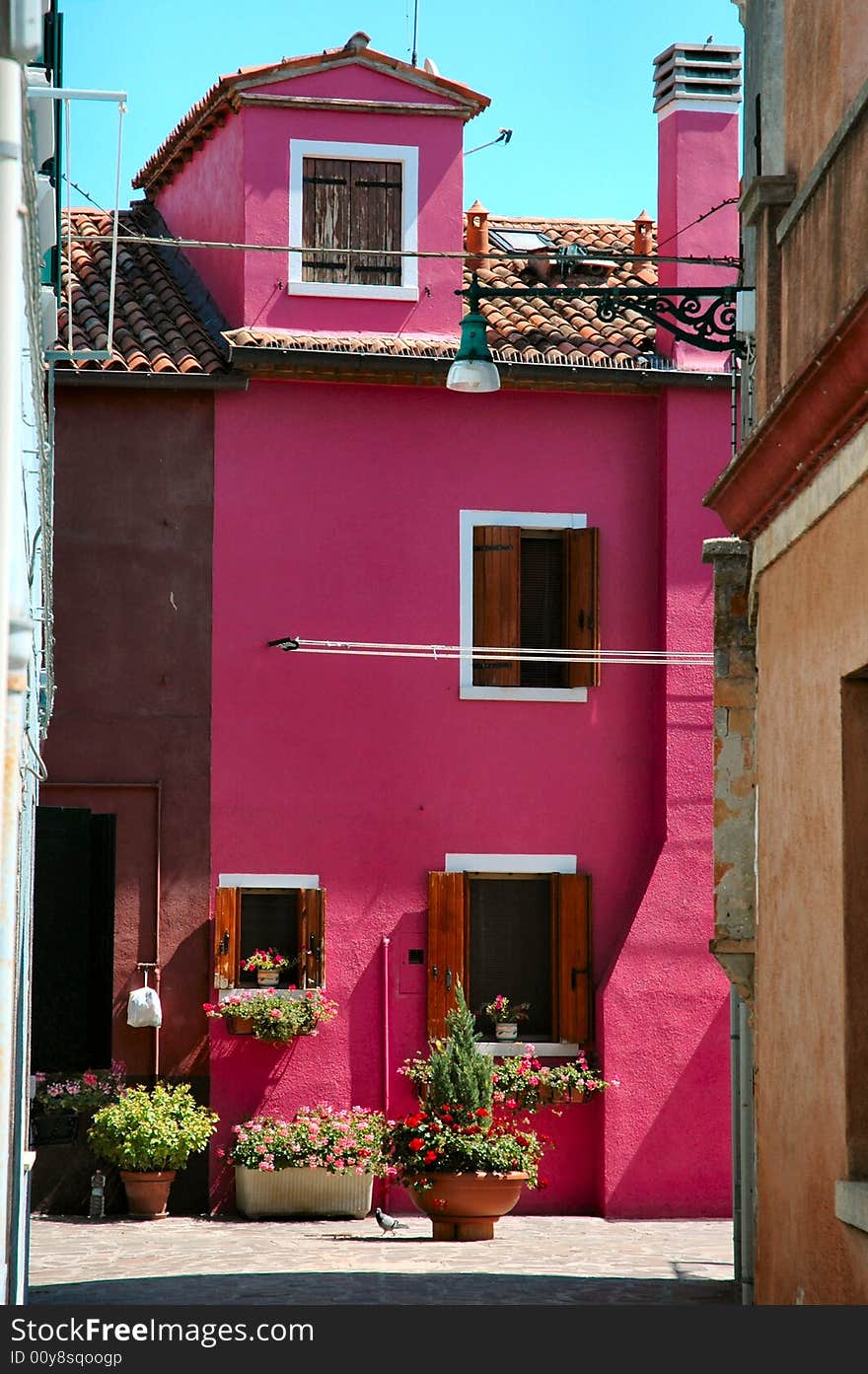 Colored snapshot of Burano, Venice, italy. Colored snapshot of Burano, Venice, italy