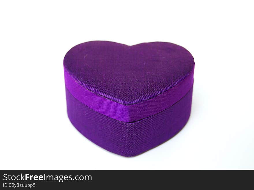 Purple heart gift box-Thai silk